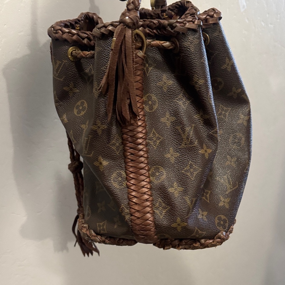 Brown Monogram Drawstring Bucket Bag - Picture 3 of 12